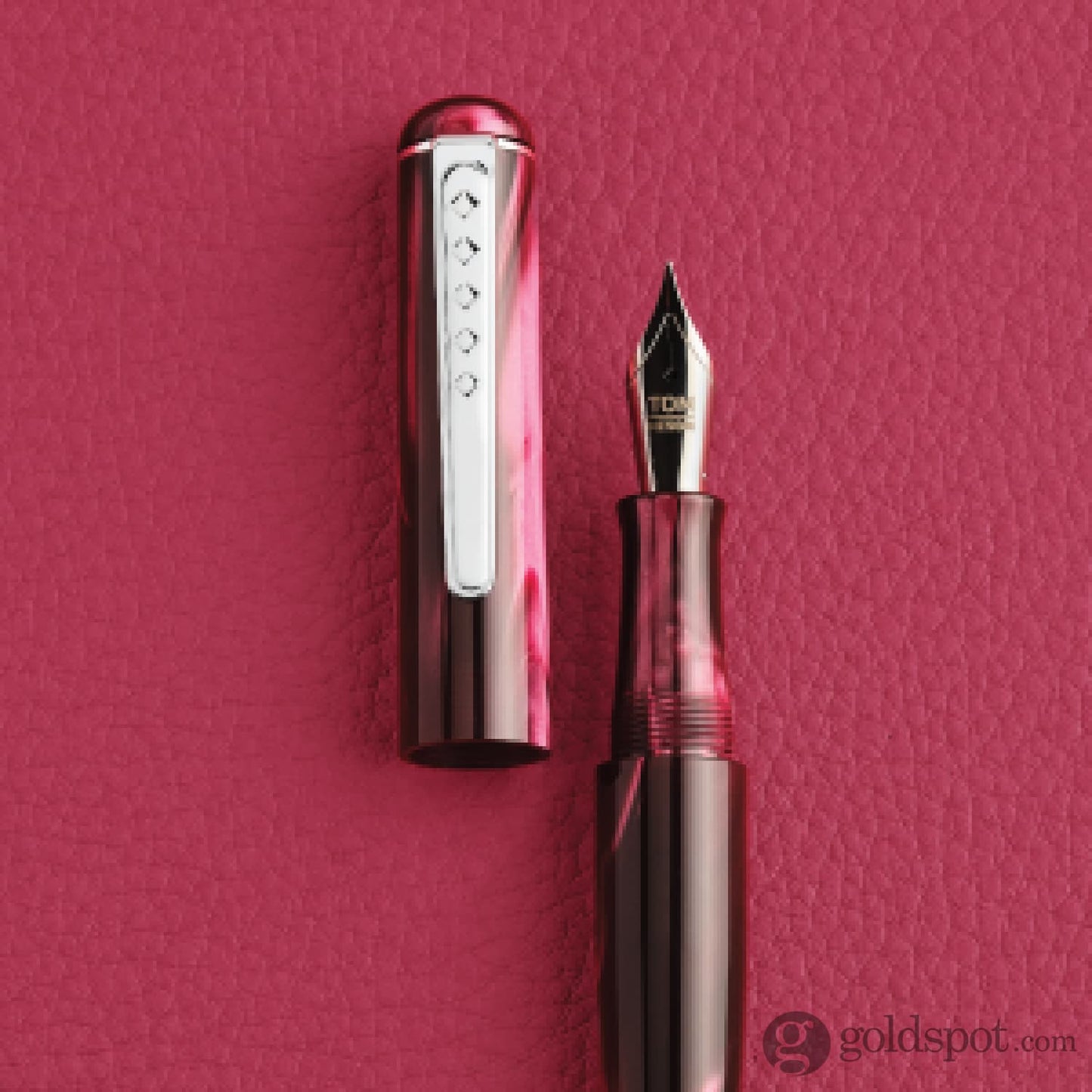 Tom Hessin Charles Fountain Pen in Castle Claret Fountain Pen