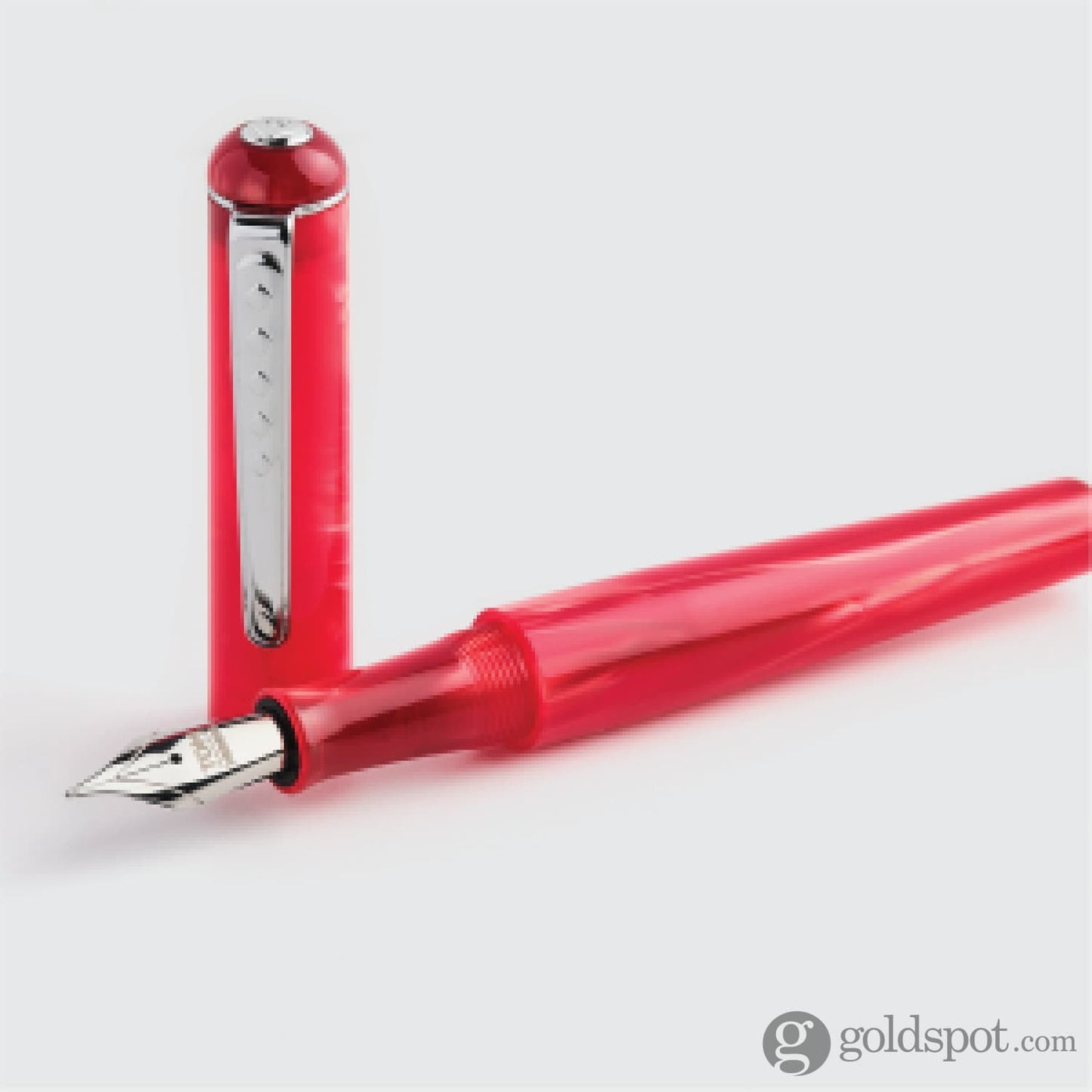 Tom Hessin Charles Fountain Pen in Exhibition Red Fountain Pen
