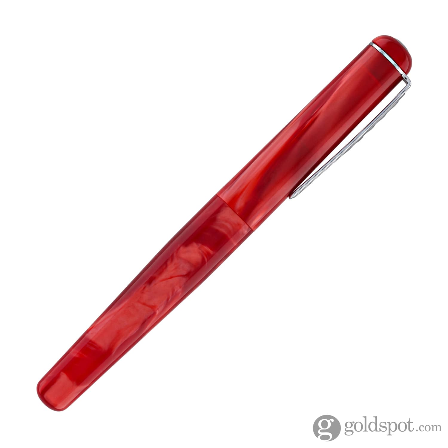 Tom Hessin Charles Fountain Pen in Exhibition Red - Goldspot Pens
