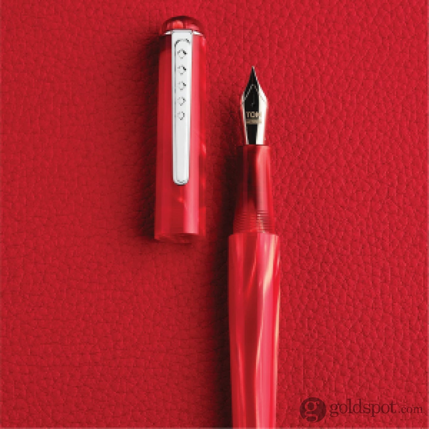 Tom Hessin Charles Fountain Pen in Exhibition Red Fountain Pen