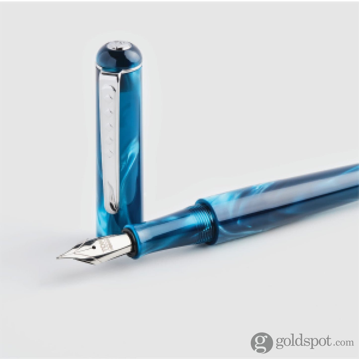 Tom Hessin Charles Fountain Pen in Thames Blue Fountain Pen