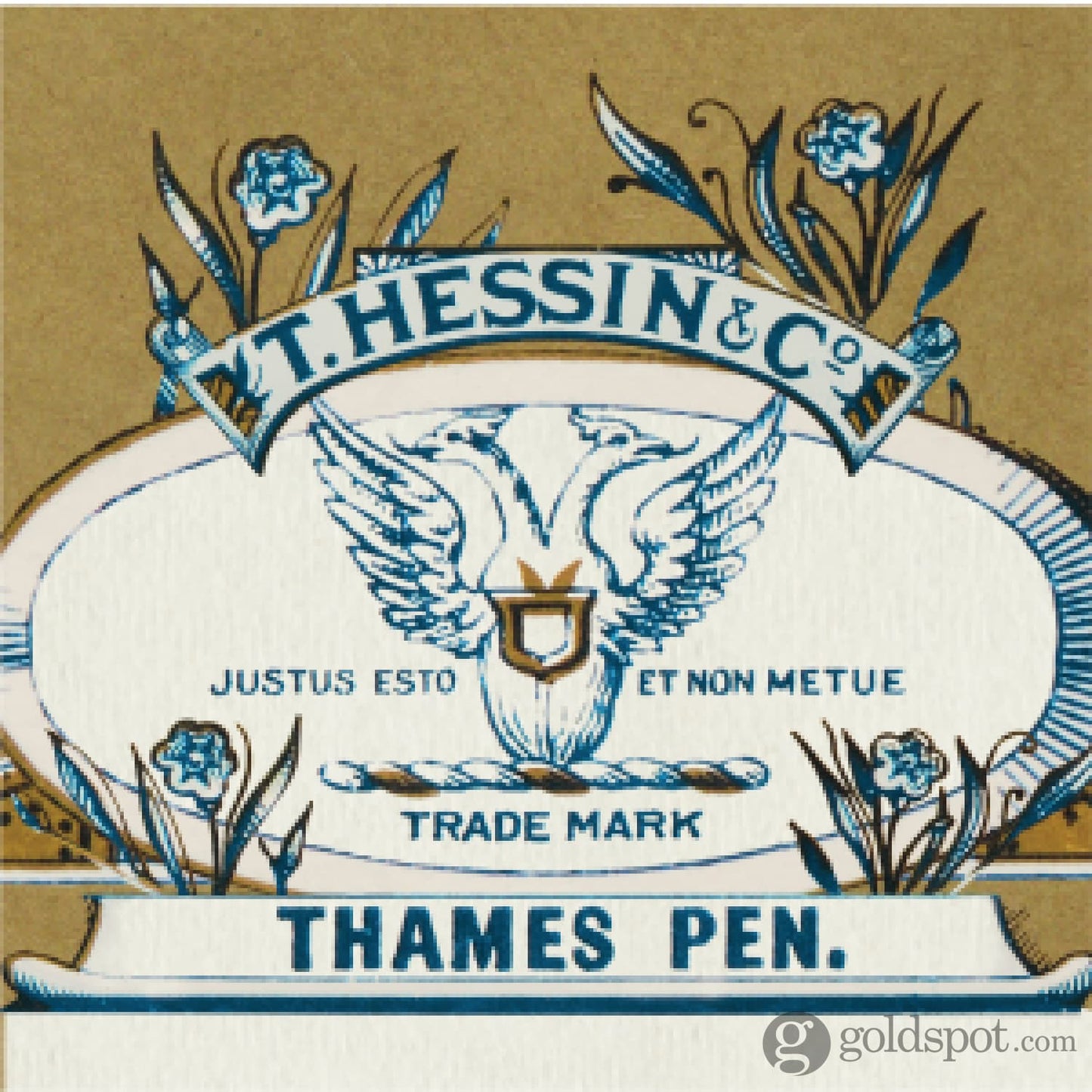 Tom Hessin Charles Fountain Pen in Thames Blue Fountain Pen