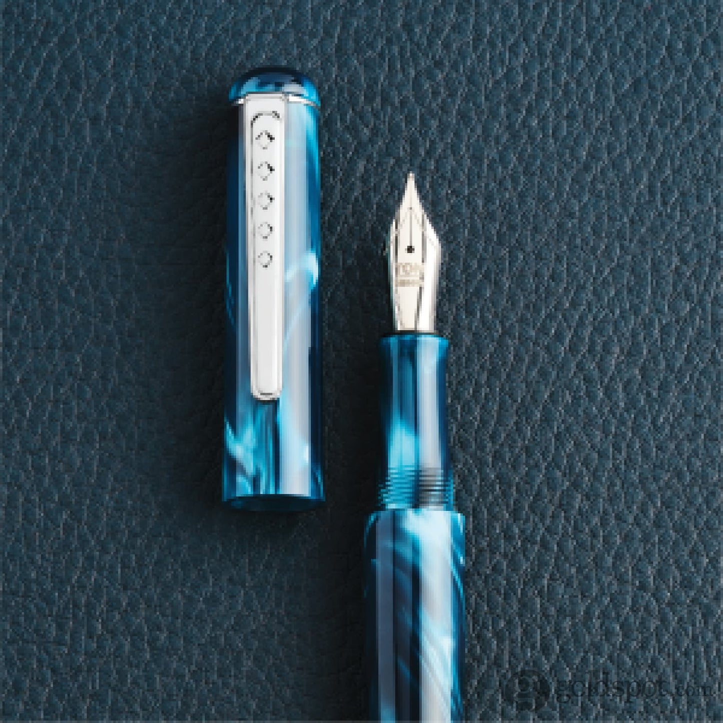 Tom Hessin Charles Fountain Pen in Thames Blue Fountain Pen