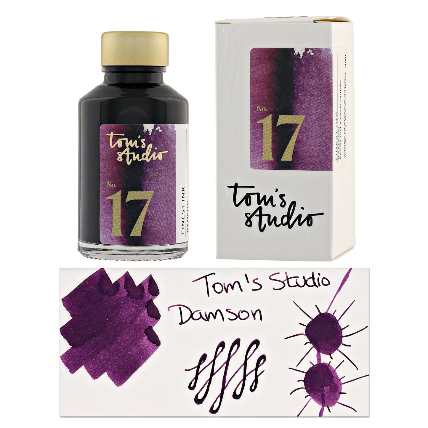 Tom’s Studio Bottled Ink in Damson - 50ml Bottled Ink