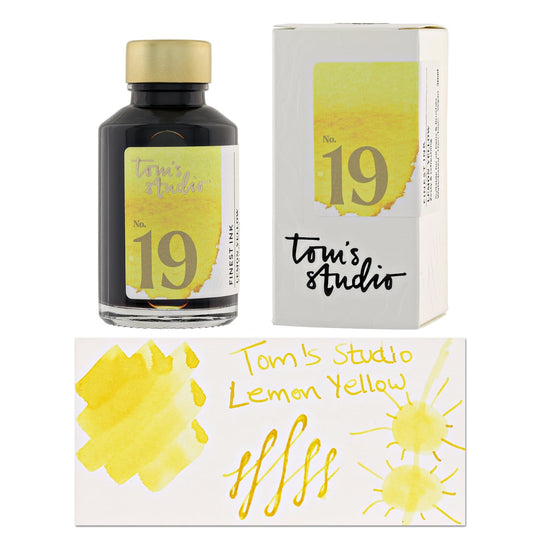 Tom's Studio Bottled Ink in Lemon Yellow - 50ml