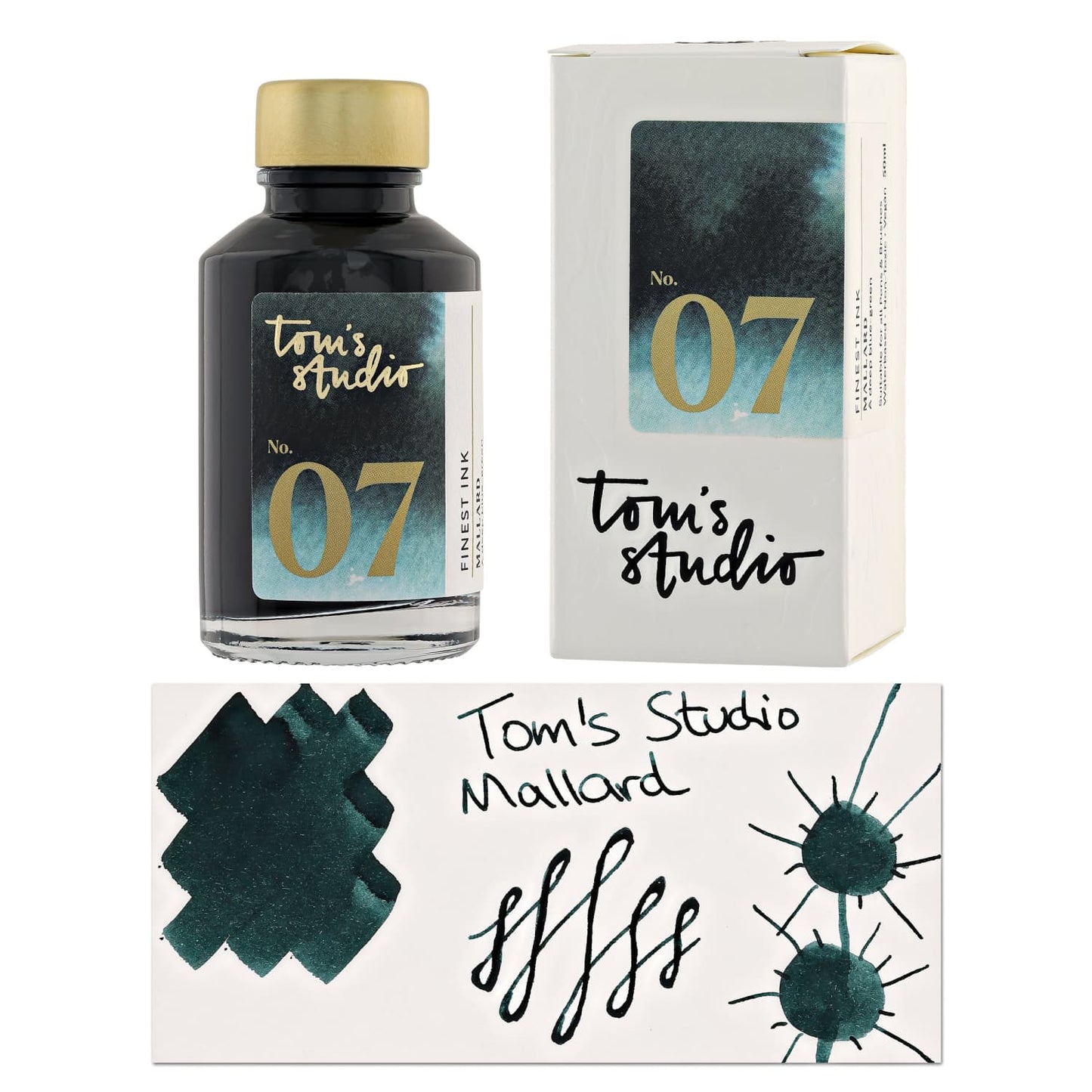 Tom’s Studio Bottled Ink in Mallard - 50ml Bottled Ink