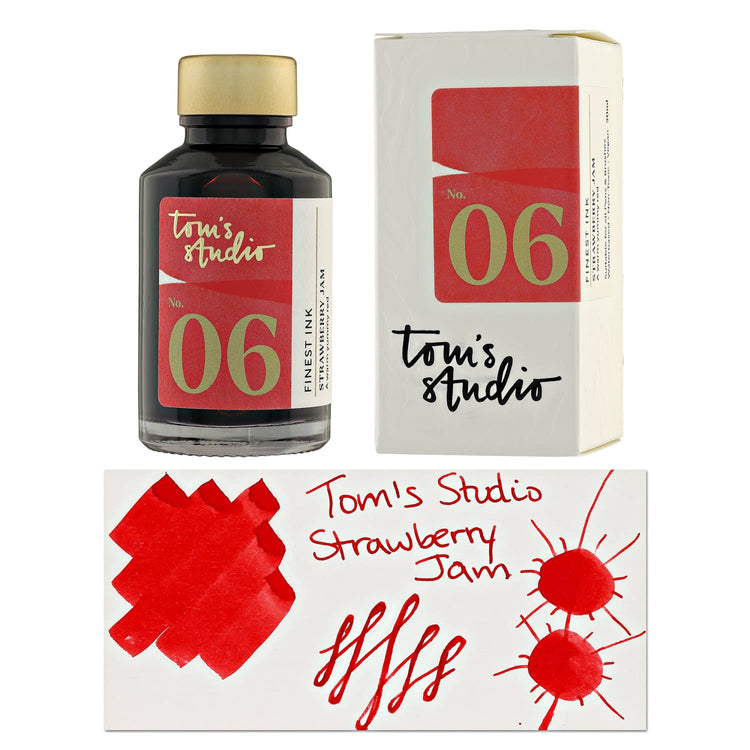 Tome Ink Tom's Studio Bottled Ink in Strawberry Jam - 50ml - Goldspot Pens
