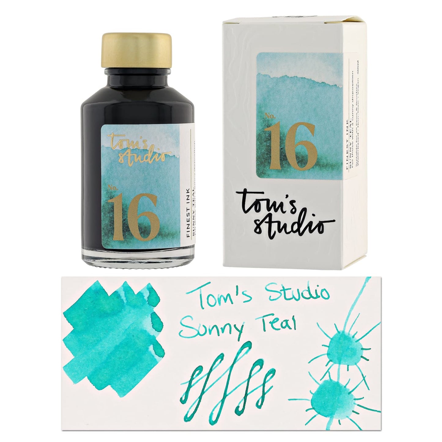 Tom’s Studio Bottled Ink in Sunny Teal - 50ml Bottled Ink