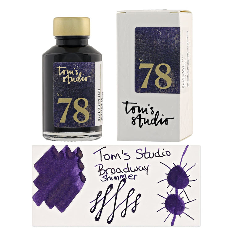 Tome Ink Tom's Studio Bottled Shimmer Ink in Broadway - 50ml - Goldspot Pens