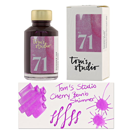 Tom's Studio Bottled Shimmer Ink in Cherry Bomb - 50ml
