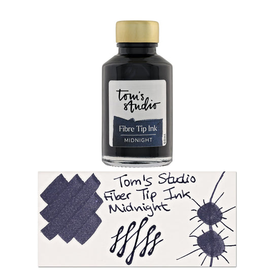 Tom's Studio Fibre Bottled Ink in Midnight - 50ml