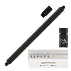Tom's Studio Lumos Pro Refillable Duo Tip Pen in All Black