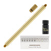 Tom’s Studio Lumos Pro Refillable Duo Tip Pen in Brass - Special Edition Felt Tip and Fineliner