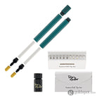 Tom’s Studio Lumos Pro Refillable Duo Tip Pen in Ivy Felt Tip and Fineliner