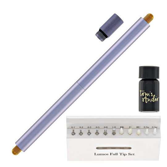 Tom's Studio Lumos Pro Refillable Duo Tip Pen in Lilac