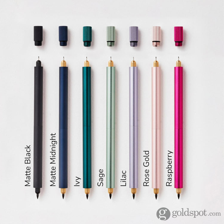 Tom’s Studio Lumos Pro Refillable Duo Tip Pen in Lilac Felt Tip and Fineliner
