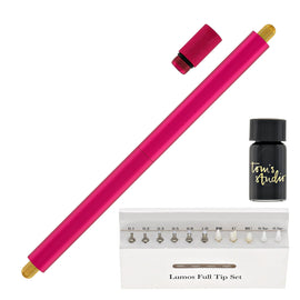 Tom's Studio Lumos Pro Refillable Duo Tip Pen in Raspberry