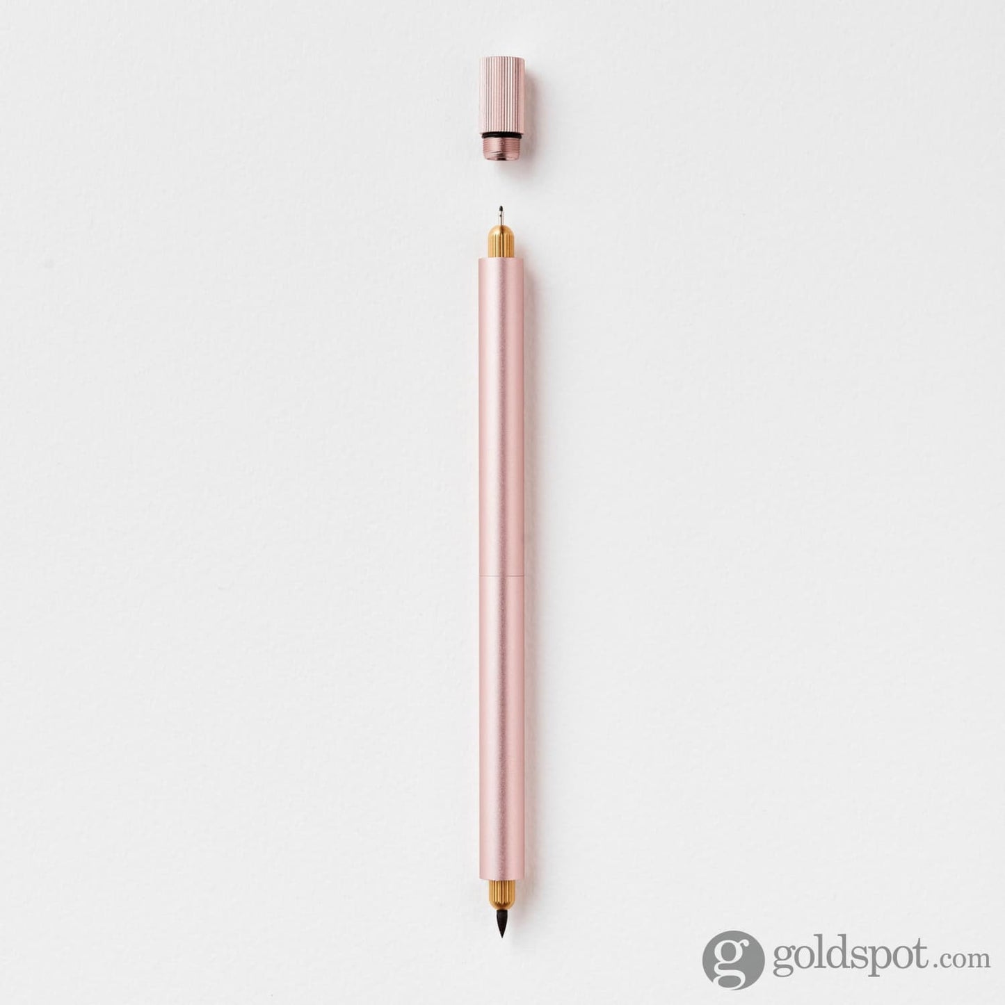 Tom’s Studio Lumos Pro Refillable Duo Tip Pen in Rose Gold Felt Tip and Fineliner
