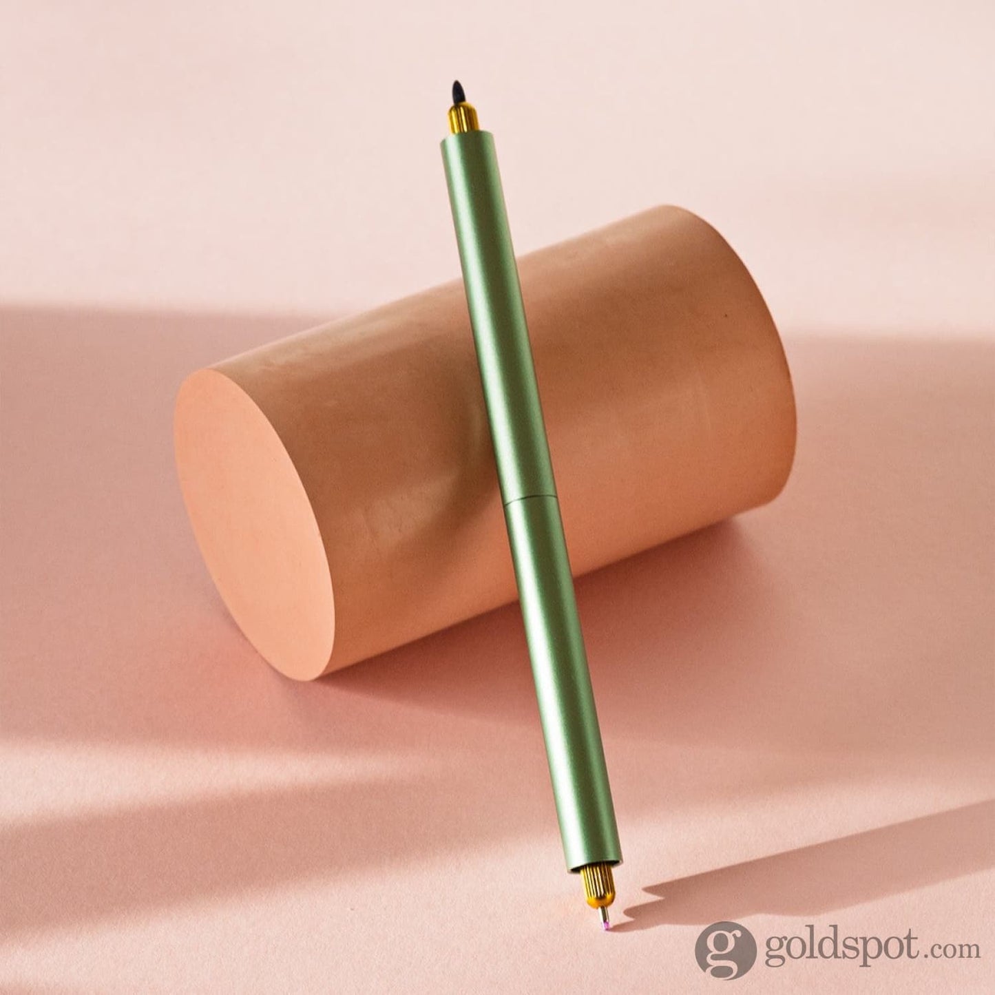 Tom’s Studio Lumos Pro Refillable Duo Tip Pen in Sage Felt Tip and Fineliner