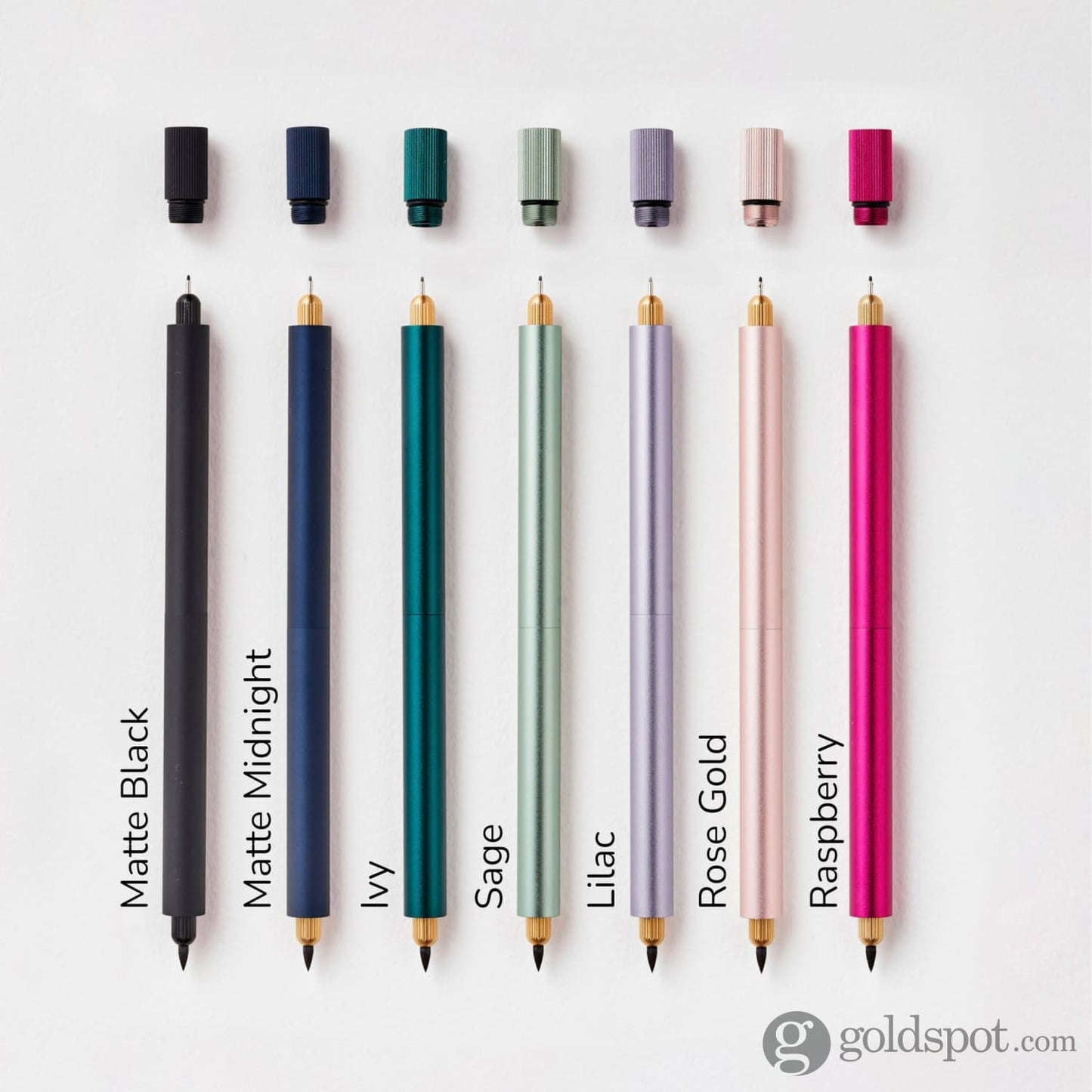 Tom’s Studio Lumos Pro Refillable Duo Tip Pen in Sage Felt Tip and Fineliner