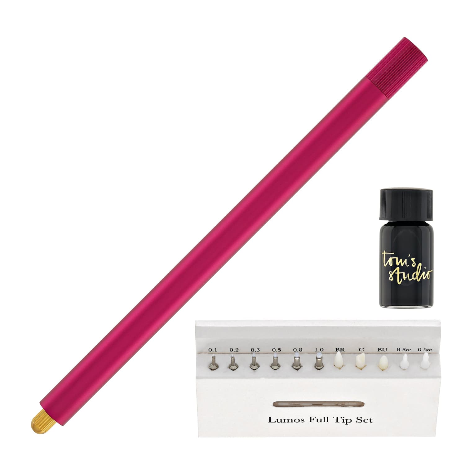 Tom's Studio Lumos Pro Refillable Single Tip Pen in Raspberry ...