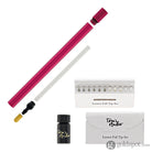 Tom’s Studio Lumos Pro Refillable Single Tip Pen in Raspberry Felt Tip and Fineliner