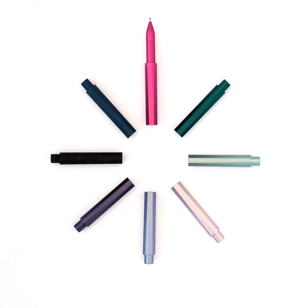 Tom’s Studio Wren Refillable Writing Pen in Sage Felt Tip and Fineliner