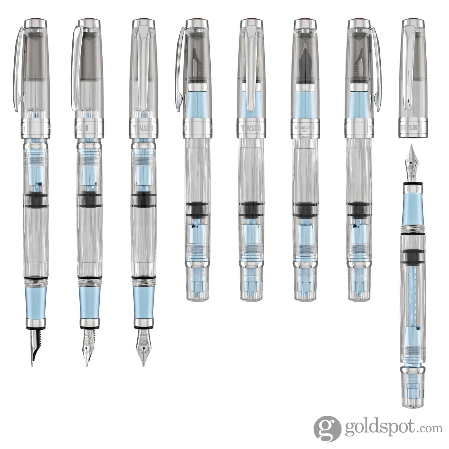 TWSBI Diamond 580AL Fountain Pen in Iceberg Blue Fountain Pen