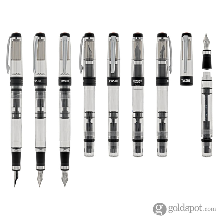 TWSBI Diamond 580ALR Fountain Pen in Black Fountain Pen