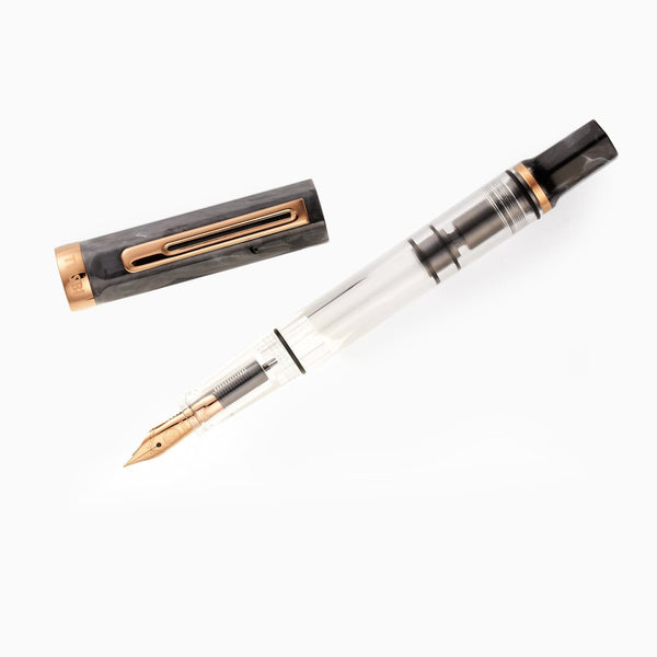 TWSBI Eco Fountain Pen in Black Marble with Bronze Fountain Pen