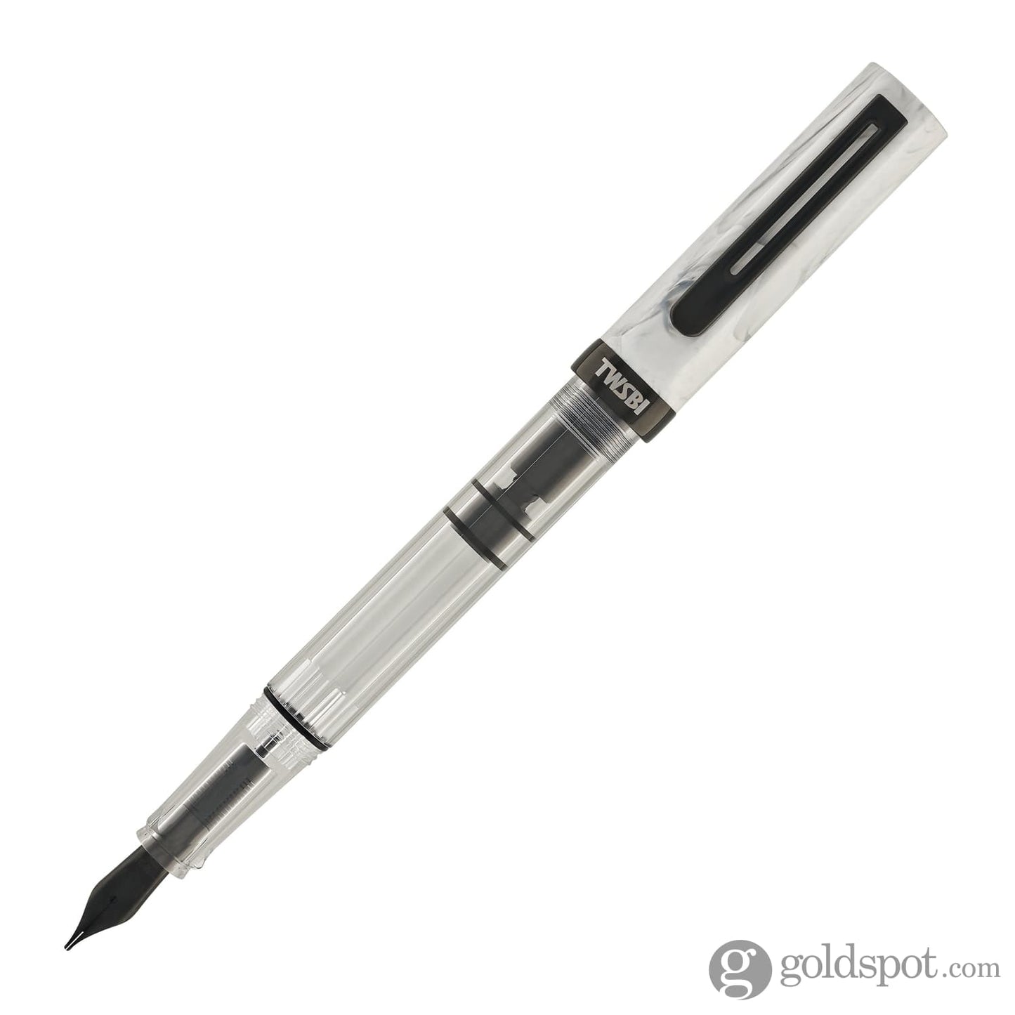 Twsbi ECO Fountain Pen in Carrara with Onyx Fountain Pen