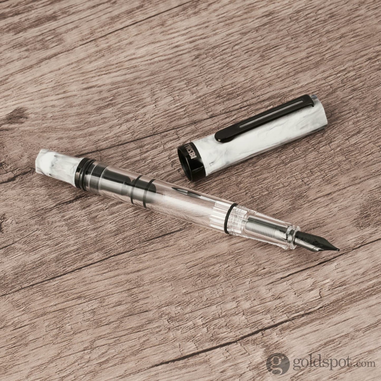 Twsbi ECO Fountain Pen in Carrara with Onyx Fountain Pen