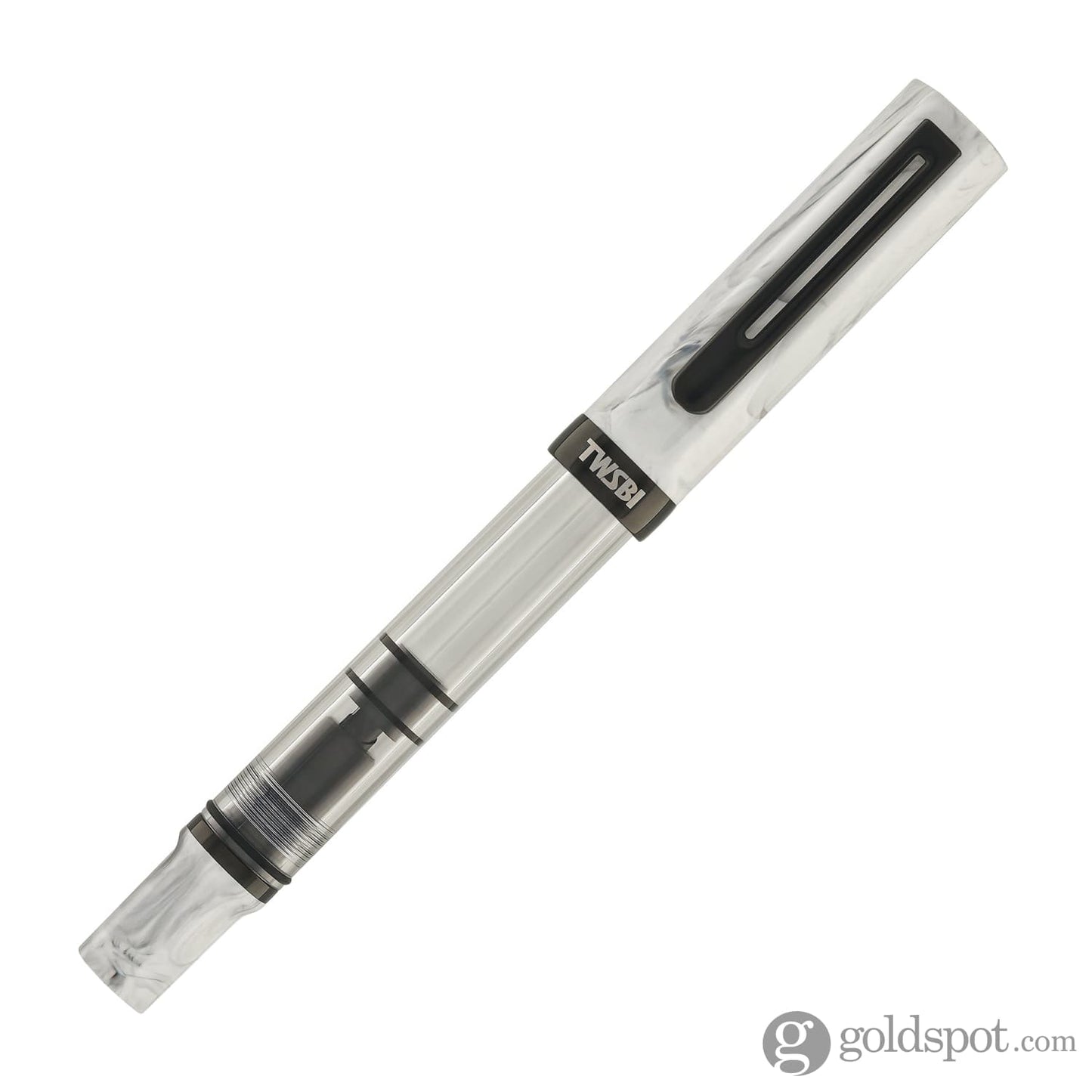 Twsbi ECO Fountain Pen in Carrara with Onyx Fountain Pen