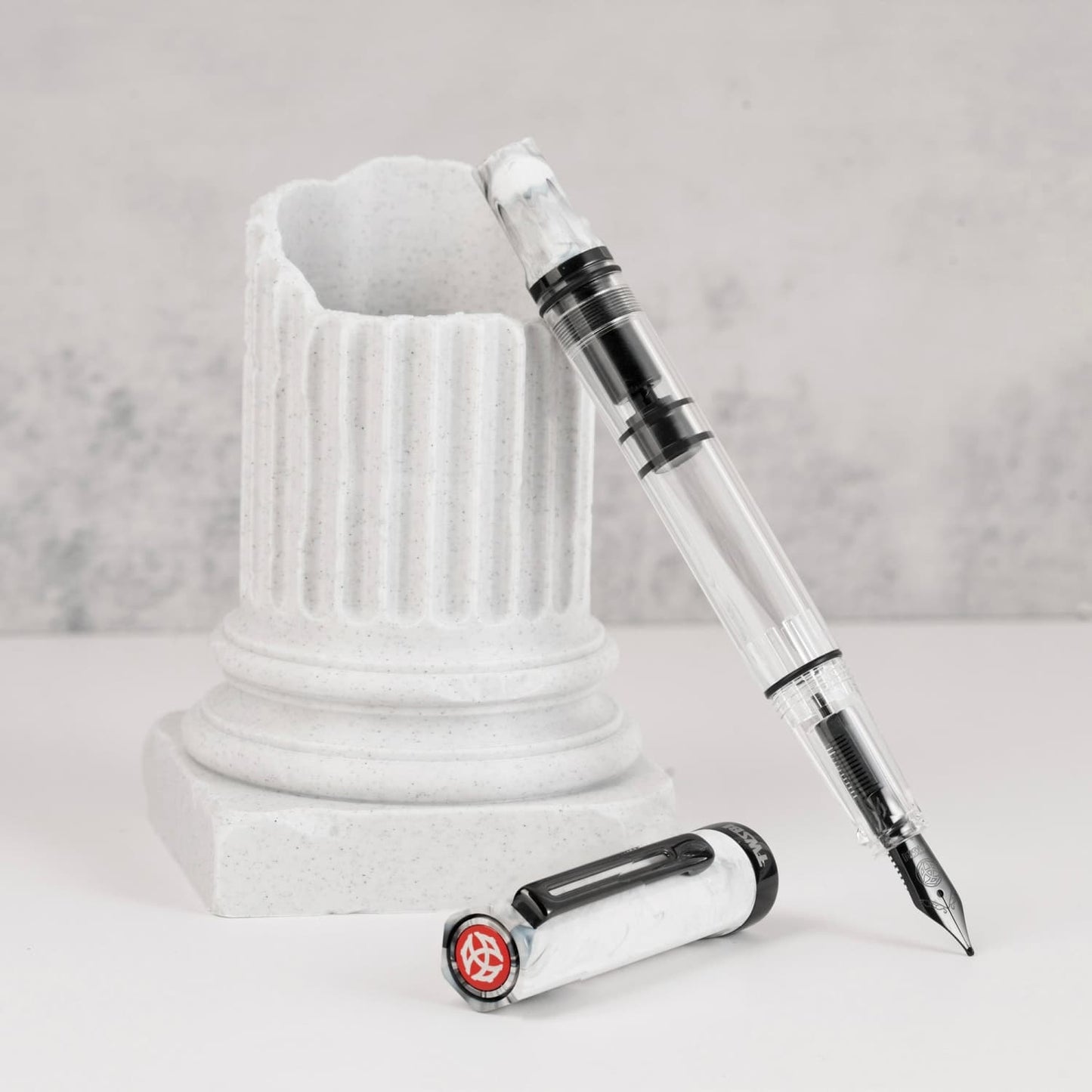 Twsbi ECO Fountain Pen in Carrara with Onyx Fountain Pen