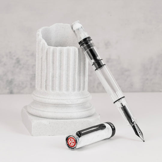 Twsbi ECO Fountain Pen in Carrara with Onyx
