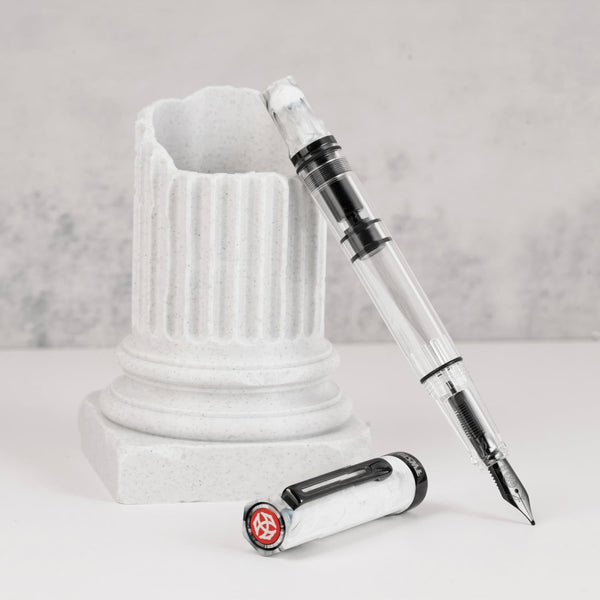 Twsbi ECO Fountain Pen in Carrara with Onyx Fountain Pen