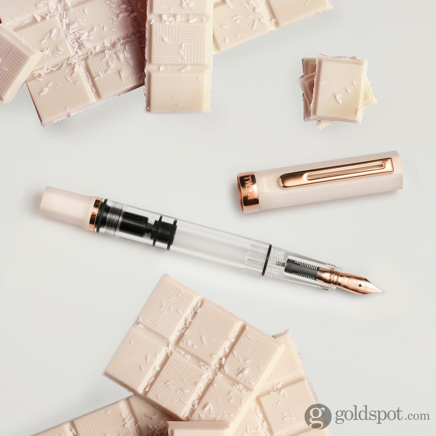 TWSBI Eco Fountain Pen in Créme with Rosegold Trim Fountain Pen