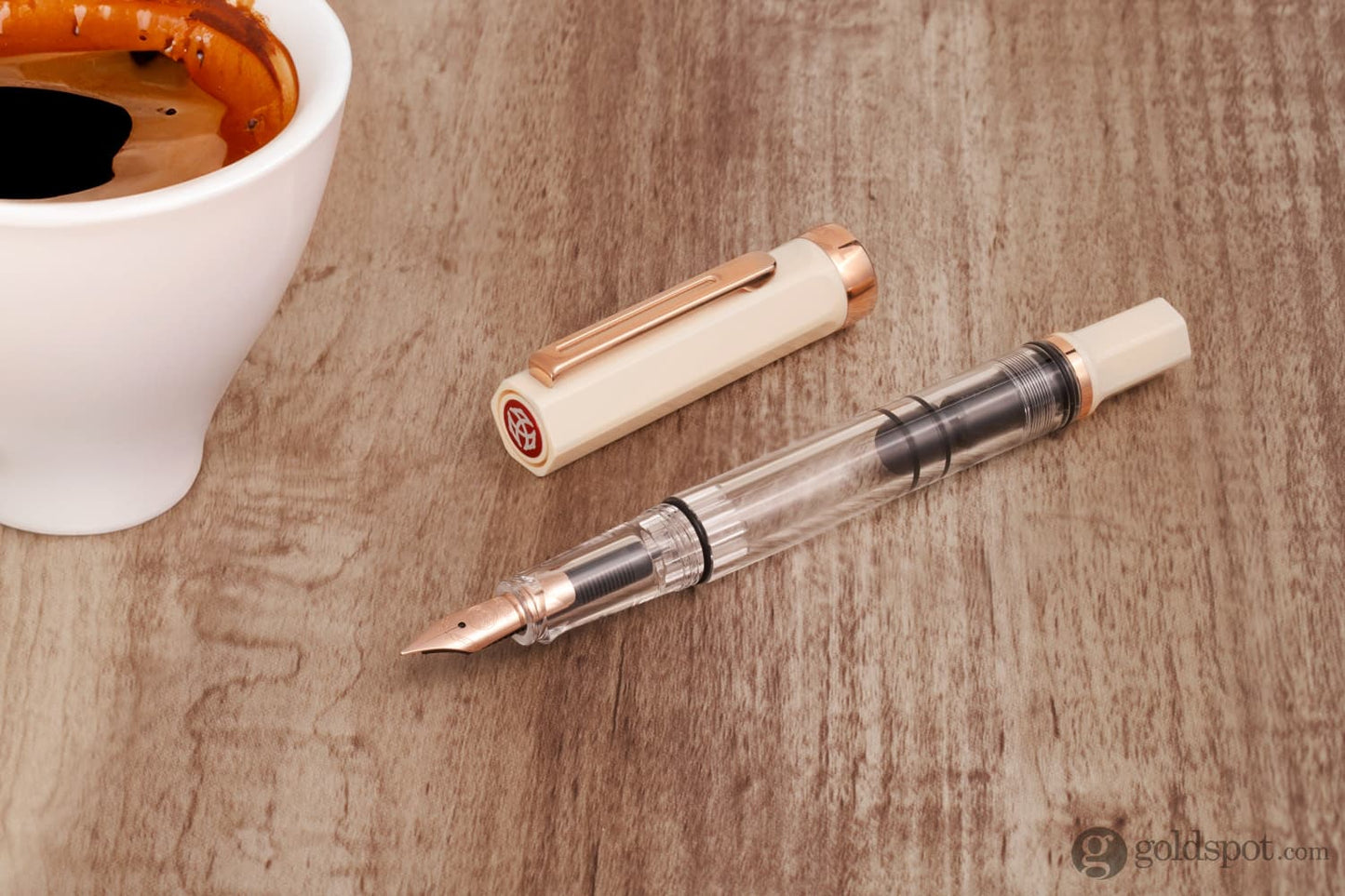 TWSBI Eco Fountain Pen in Créme with Rosegold Trim Fountain Pen