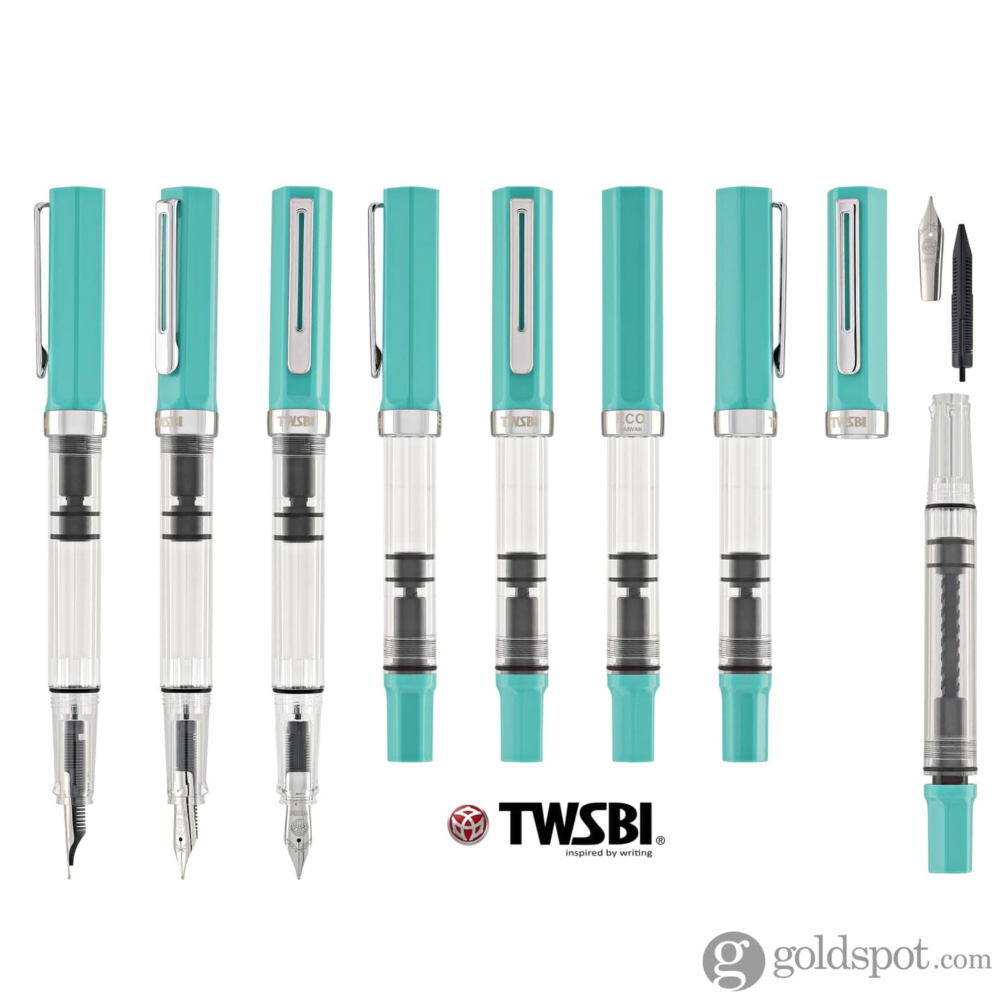 TWSBI Eco Fountain Pen in Persian Green Fountain Pen