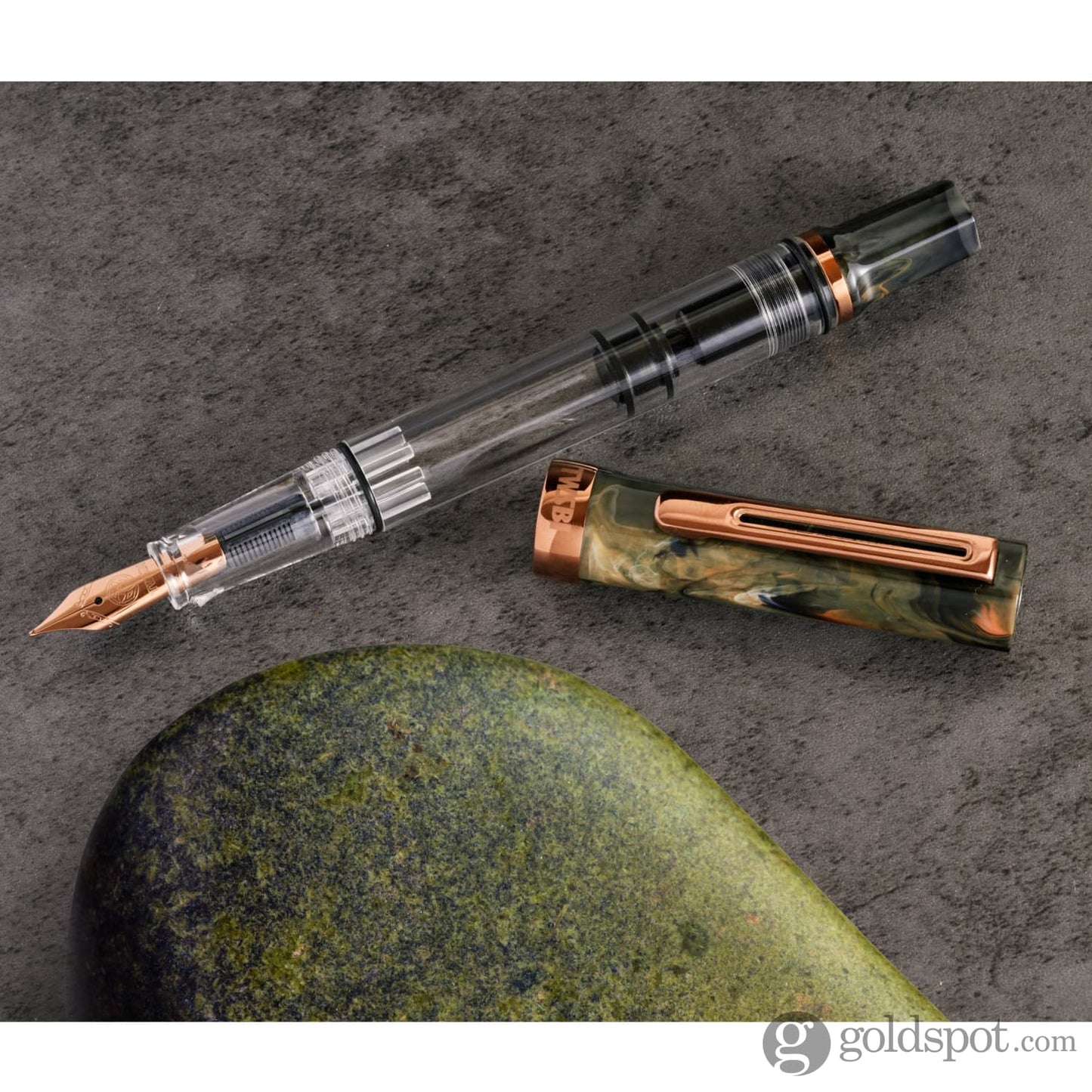 TWSBI Eco Fountain Pen in Serpentine with Bronze Trim Fountain Pen