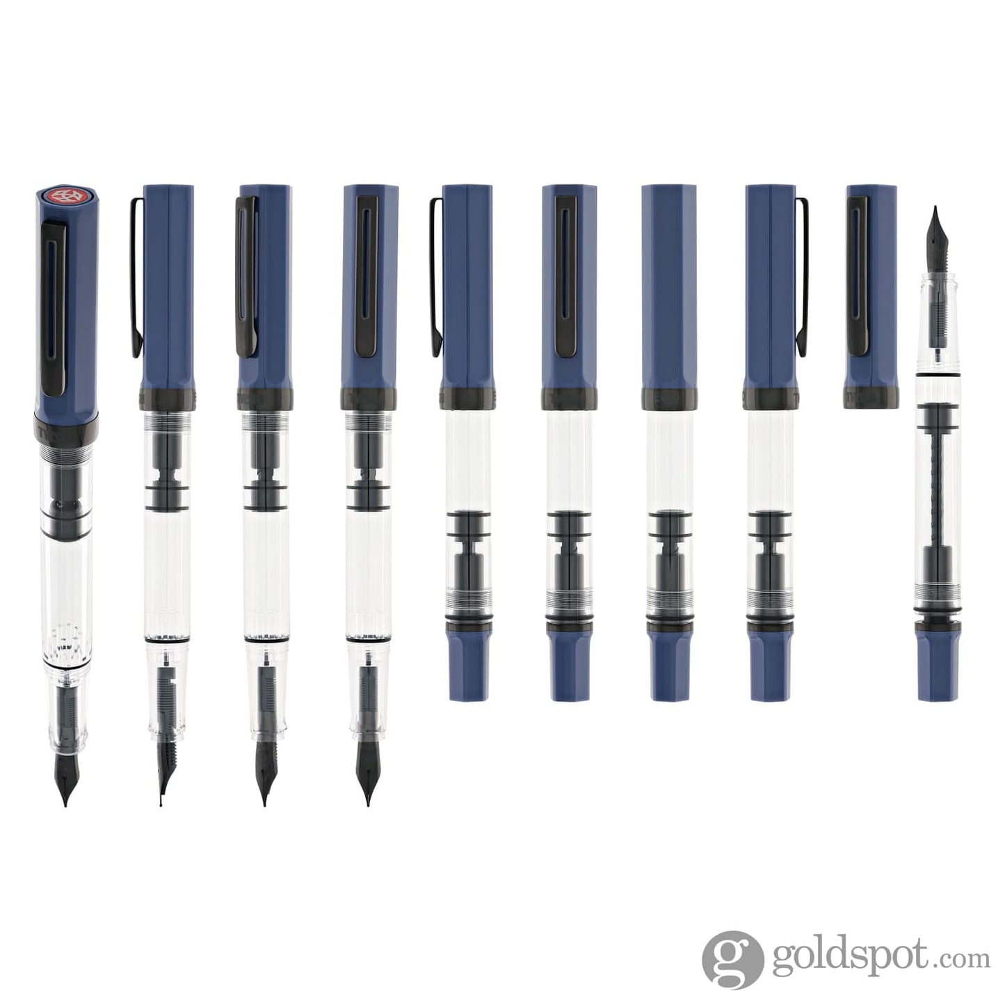 TWSBI Eco Fountain Pen in Slate Blue with Onyx Trim Fountain Pen