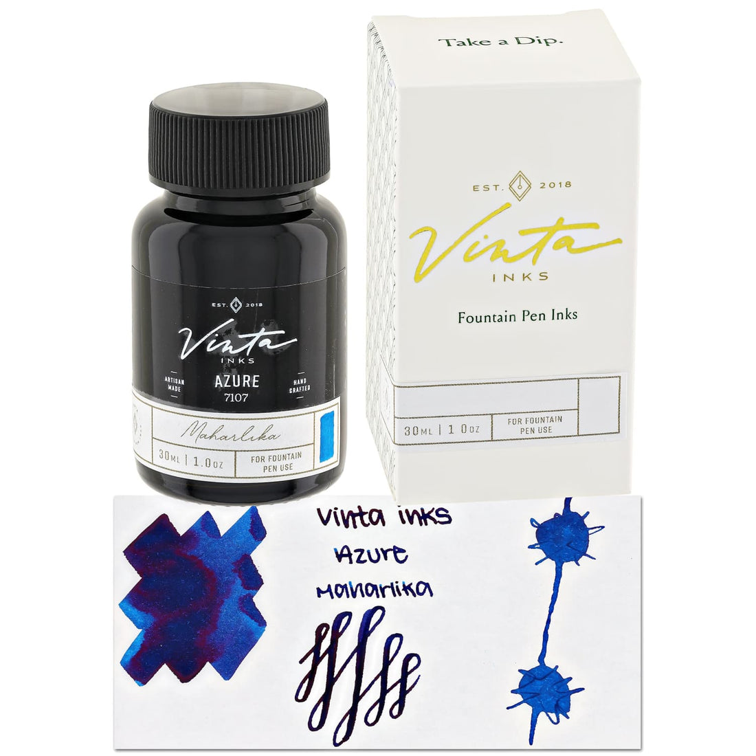 Vinta Inks 1.0 Bottled Ink in Azure [Maharlika 7107} - 30mL - Goldspot Pens