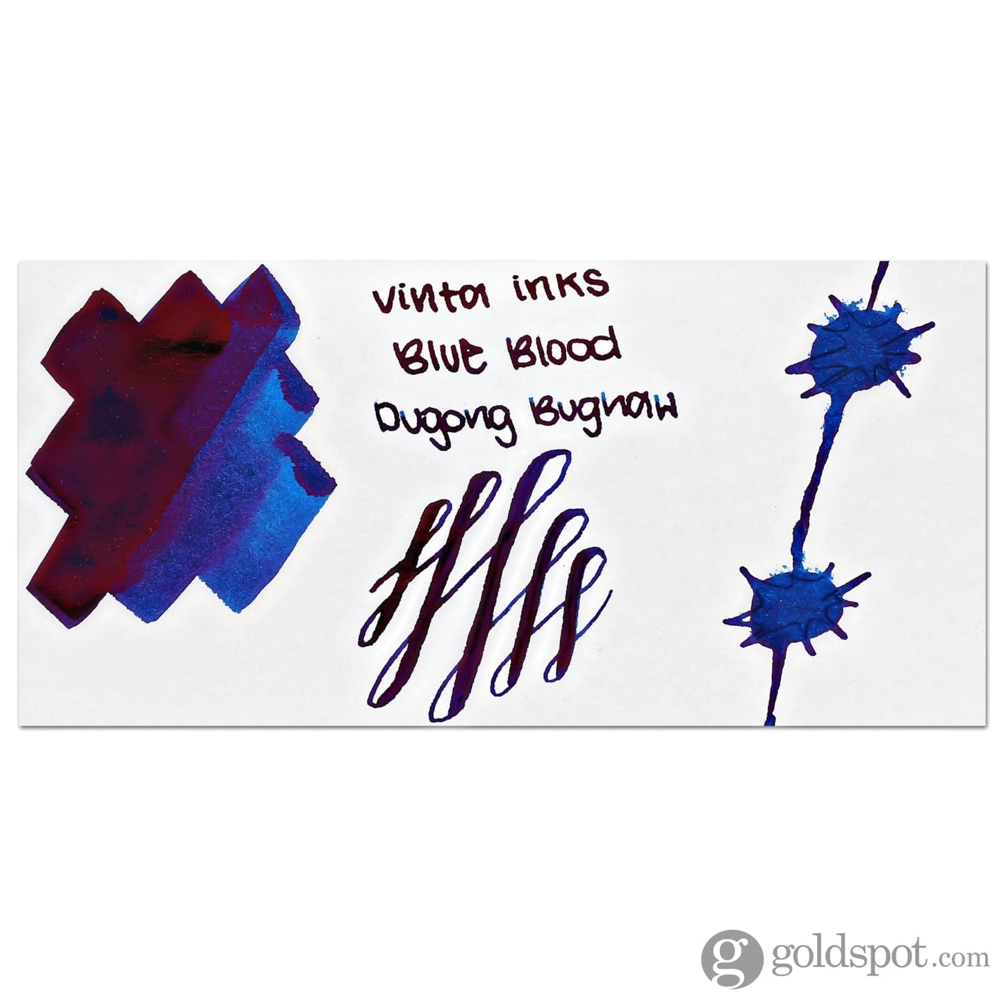 Vinta Inks 1.0 Bottled Ink in Blue Blood [Dugong Bughaw 1521] - 30mL Bottled Ink