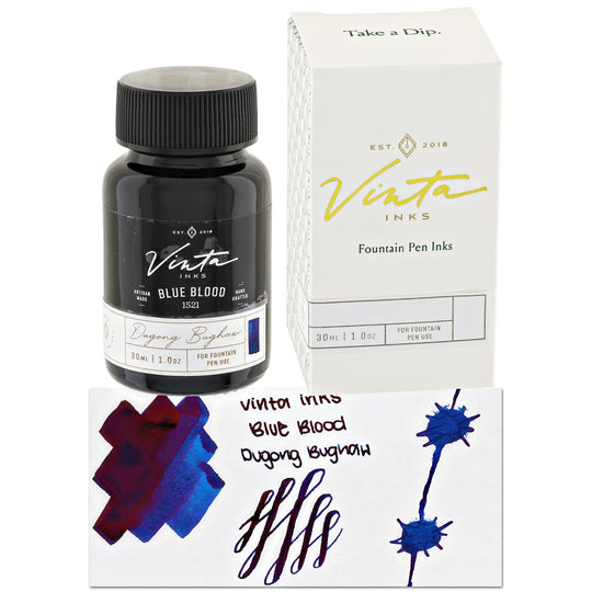 Vinta Inks 1.0 Bottled Ink in Blue Blood [Dugong Bughaw 1521] - 30mL