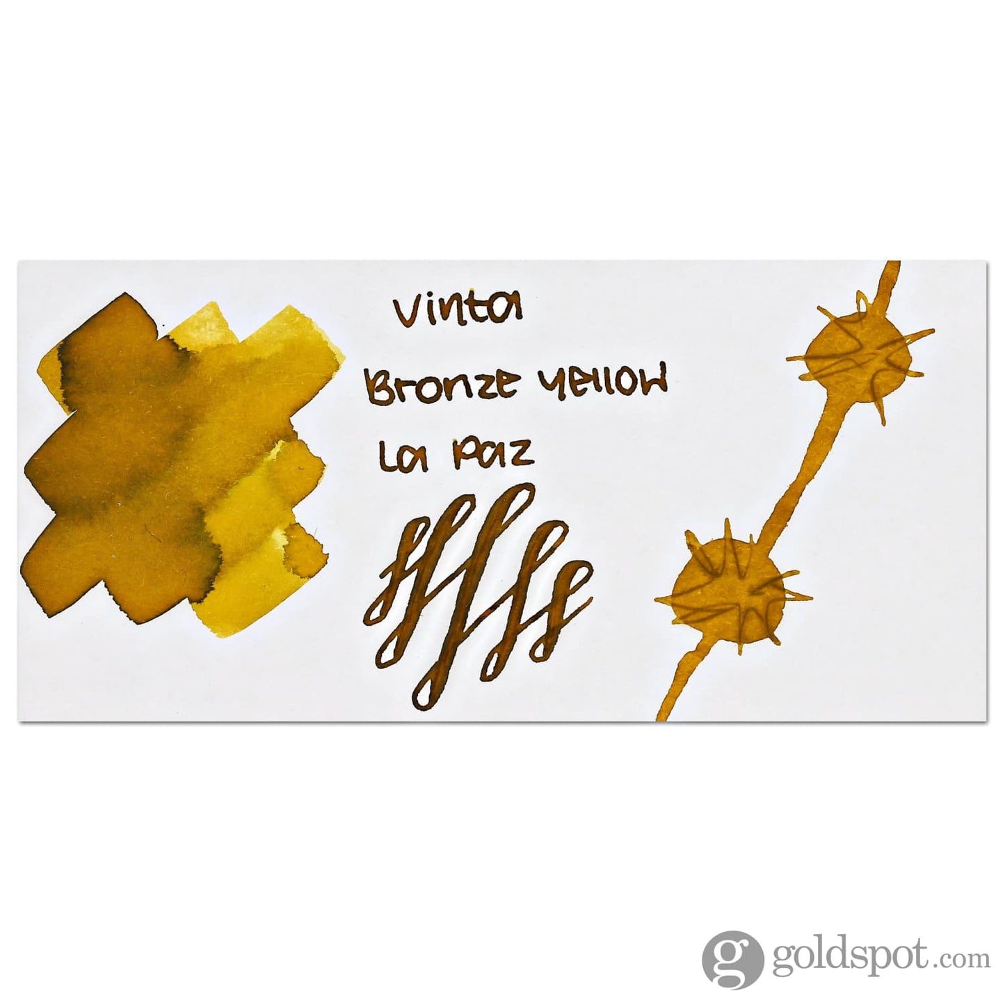 Vinta Inks 1.0 Bottled Ink in Bronze Yellow [La Paz 1985] - 30mL Bottled Ink