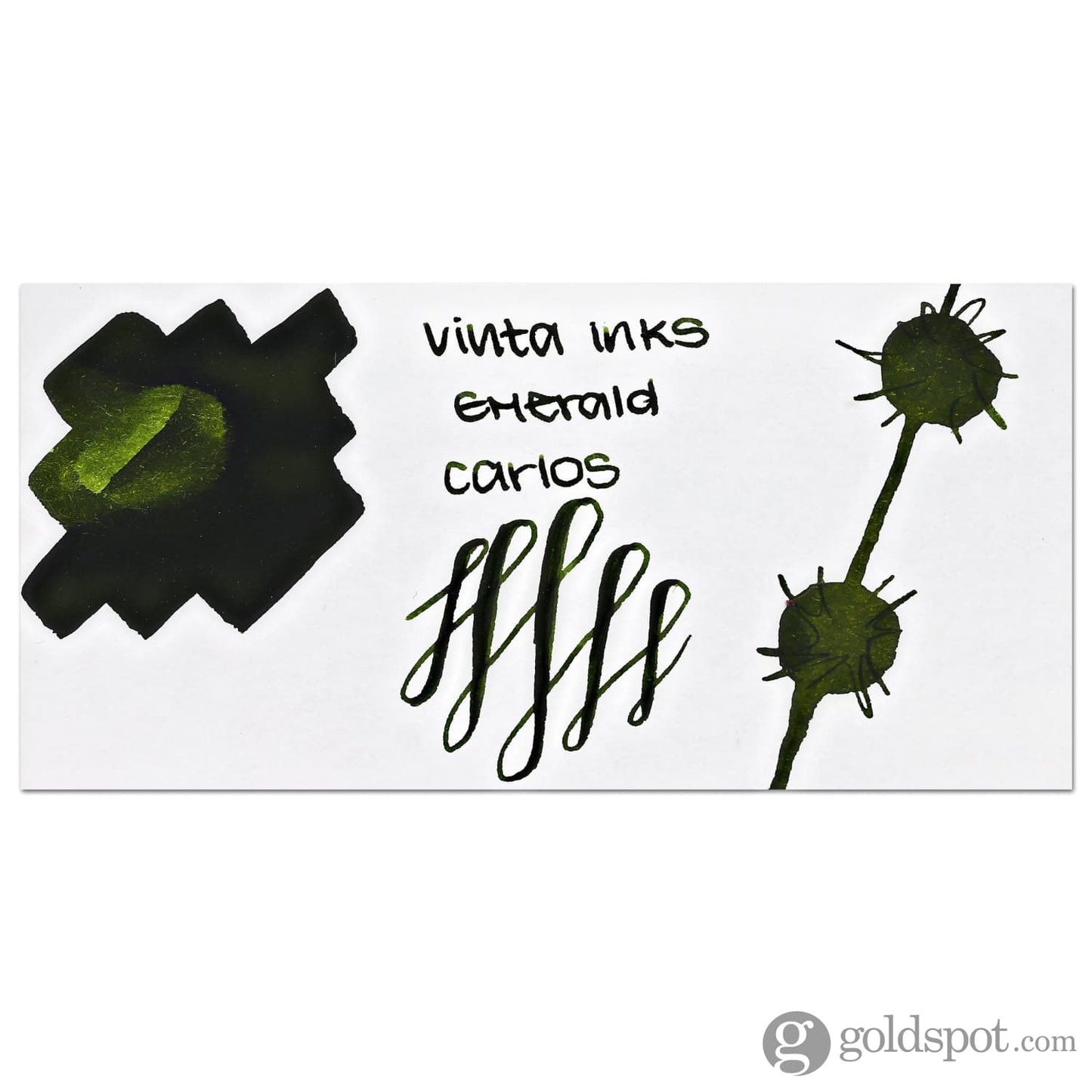 Vinta Inks 1.0 Bottled Ink in Emerald [Carlos 1960] - 30mL Bottled Ink