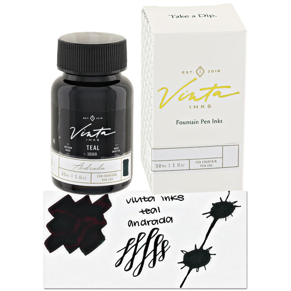 Vinta Inks 1.0 Bottled Ink in Teal [Andrada 1898] - 30mL Bottled Ink