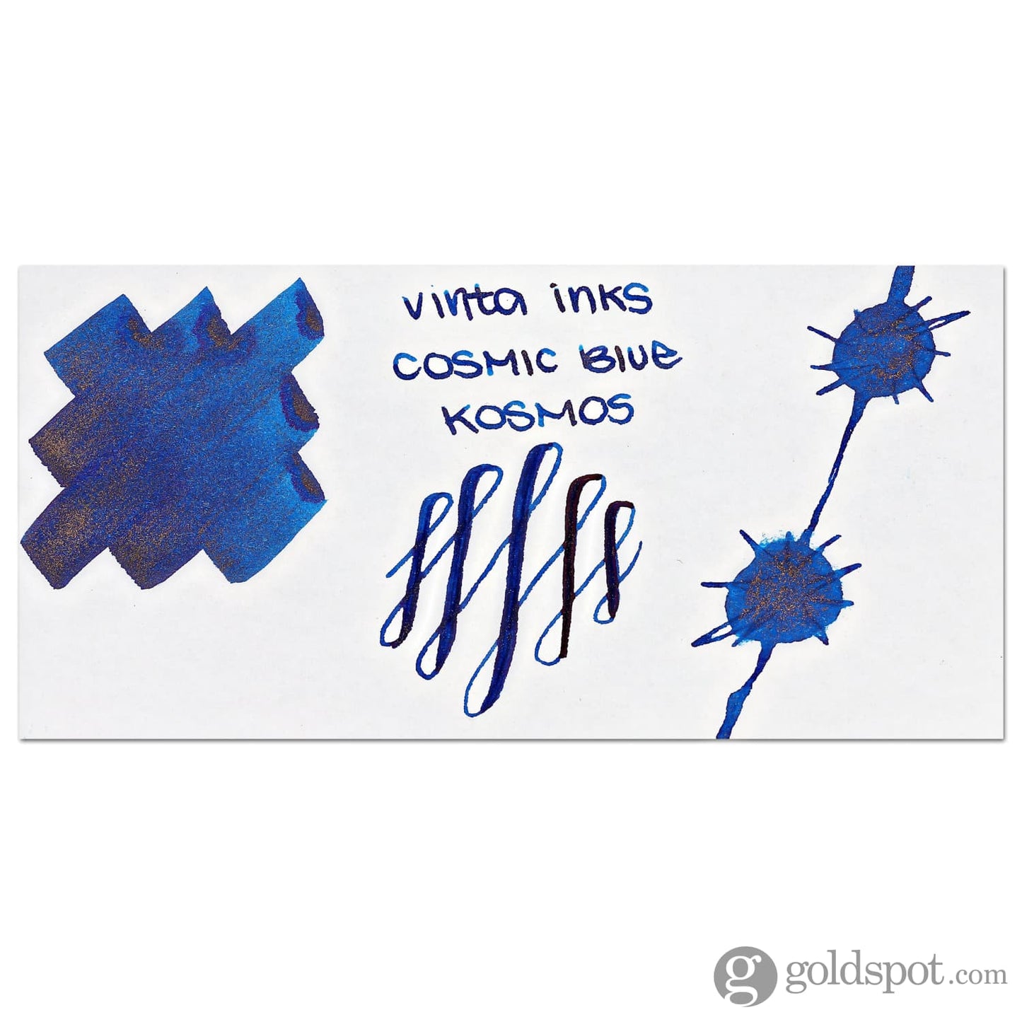 Vinta Inks 1.0 Shimmer Bottled Ink in Cosmic Blue [Kosmos 1955] - 30mL Bottled Ink