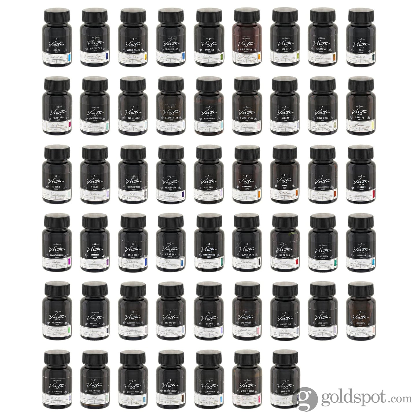 Vinta Inks 1.0 Shimmer Bottled Ink in Pink Sands [Santa Cruz 1983] - 30mL Bottled Ink