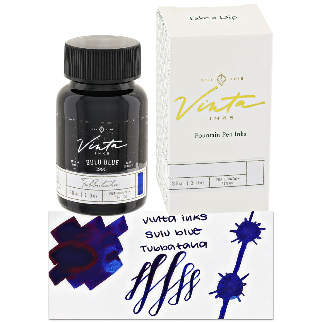 Vinta Inks 3.0 Bottled Ink in Sulu Blue [Tubbataha 1993] - 30mL ...
